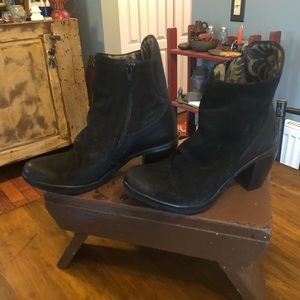 Fly London black leather boots